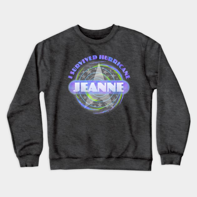 Hurricane Jeanne Crewneck Sweatshirt by Dale Preston Design